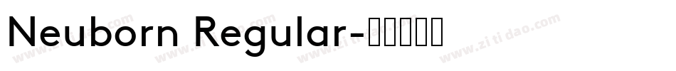 Neuborn Regular字体转换